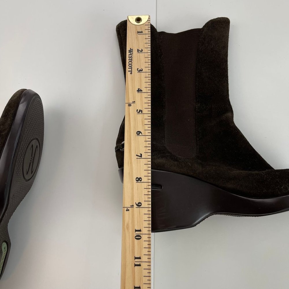 Cole Haan Nike Air Brown Suede Chelsea Ankle Boots Size 8B - Picture 12 of 14